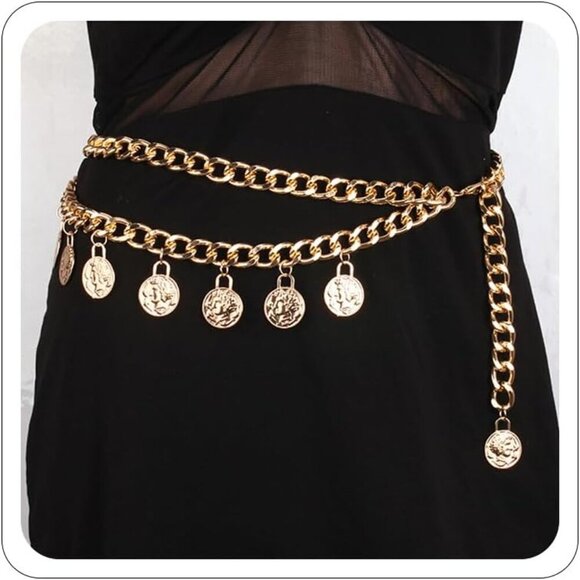 Accessories - Gold Chain Belt for Women Sunflower Pearl Waist Body Jewelry Beach Dress Accesso